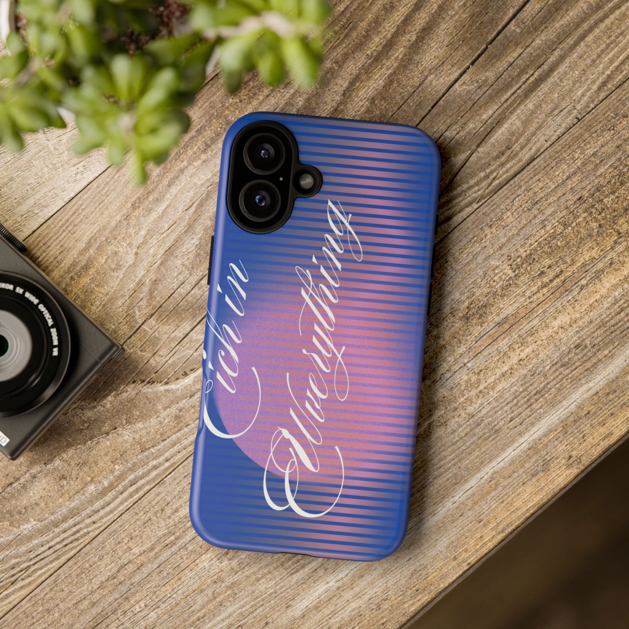 Tough Case – 'Calm Everything' Blue Gradient Phone Case