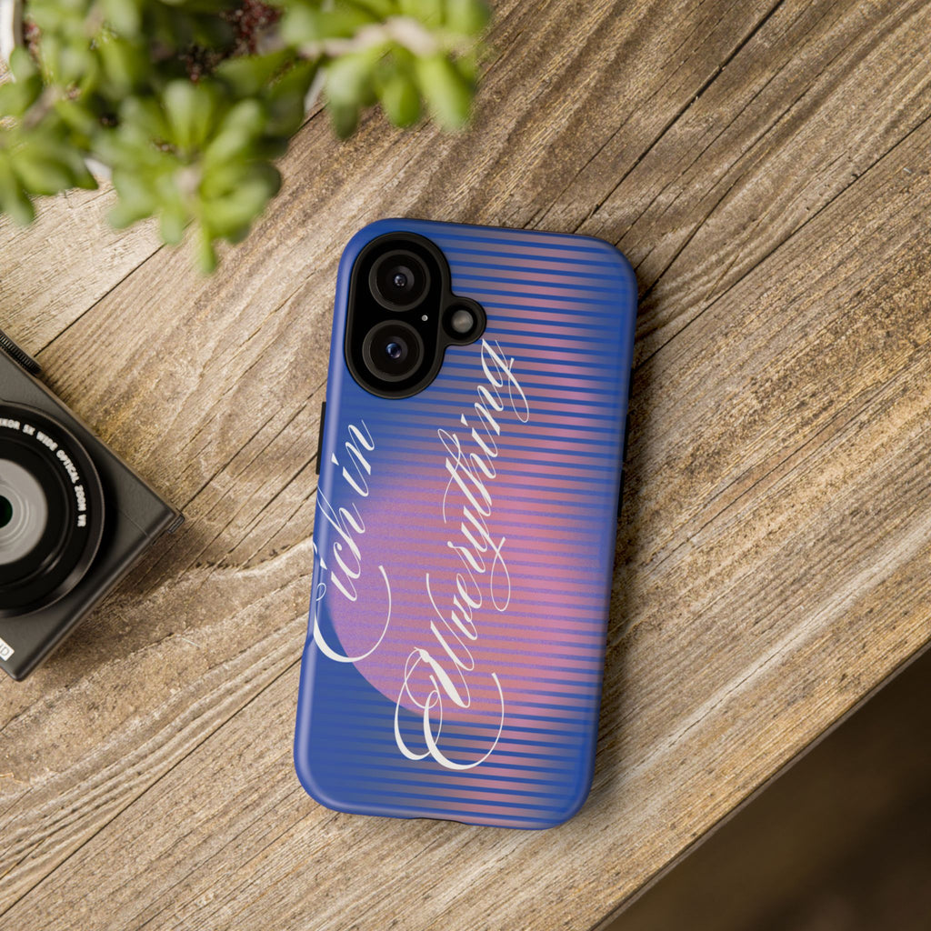Tough Case – 'Calm Everything' Blue Gradient Phone Case