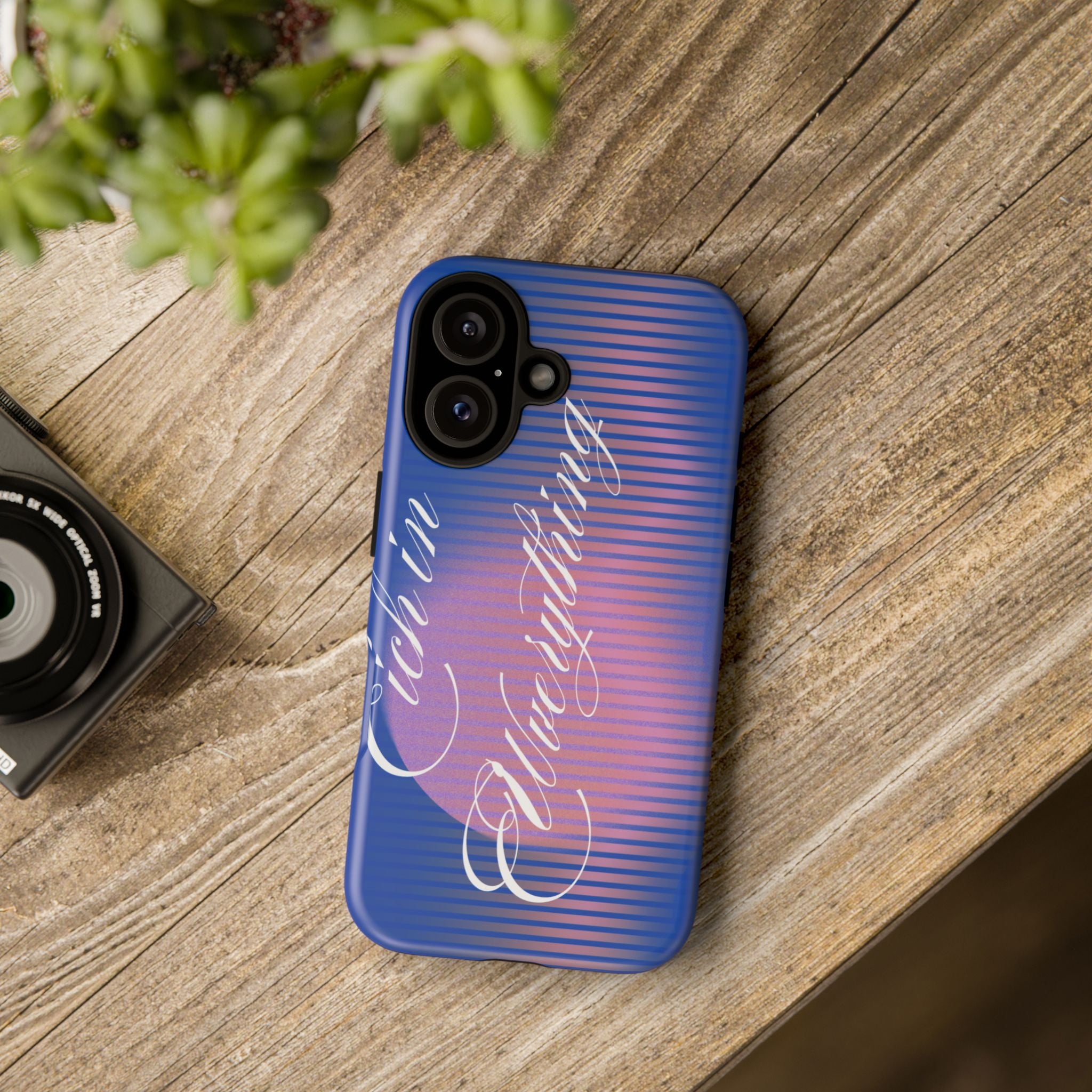 Tough Case – 'Calm Everything' Blue Gradient Phone Case