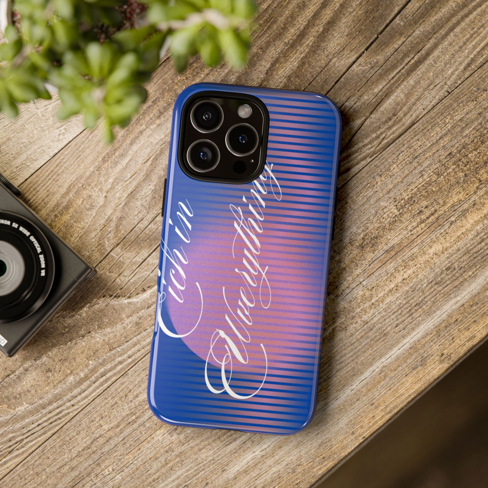 Tough Case – 'Calm Everything' Blue Gradient Phone Case