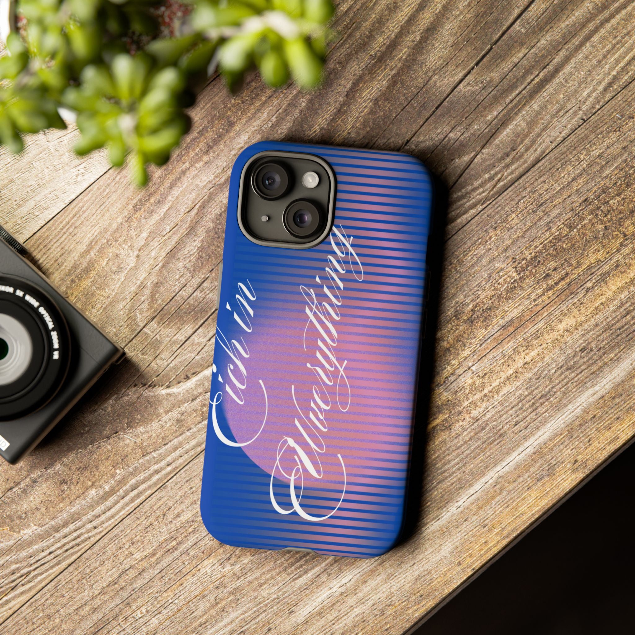 Tough Case – 'Calm Everything' Blue Gradient Phone Case