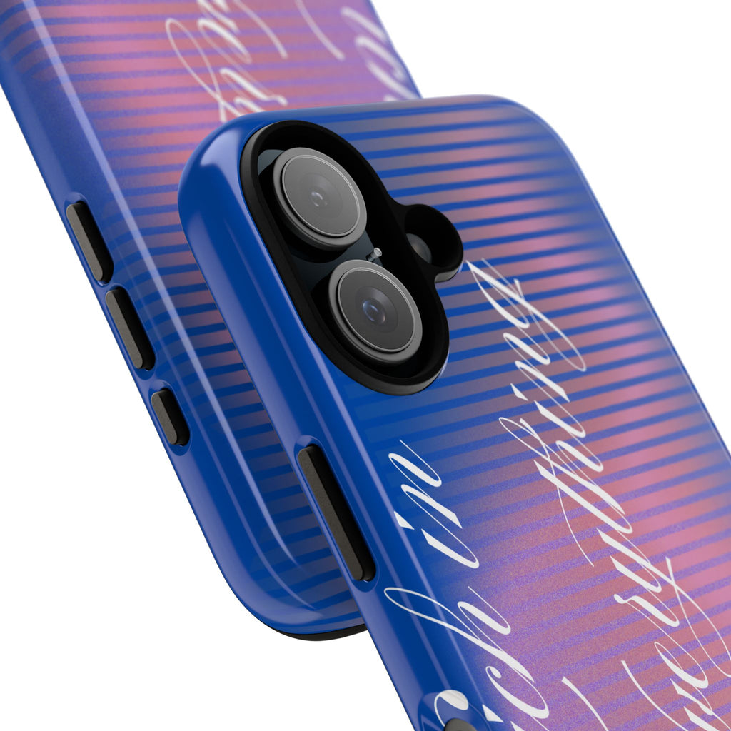 Tough Case – 'Calm Everything' Blue Gradient Phone Case
