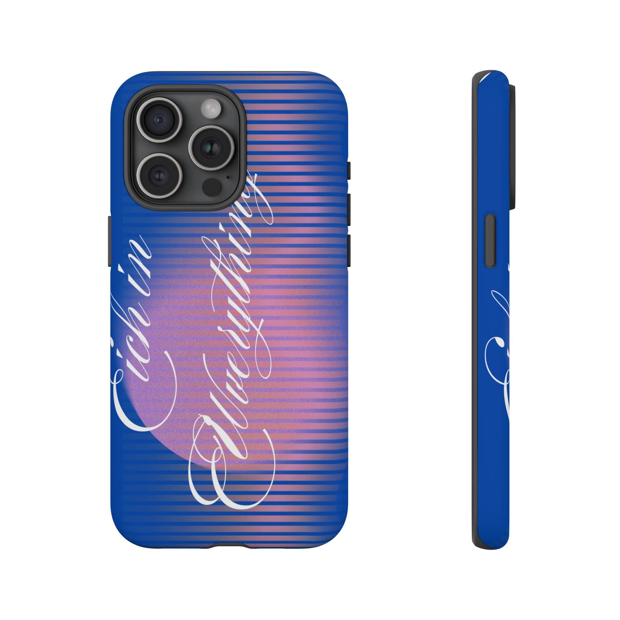 Tough Case – 'Calm Everything' Blue Gradient Phone Case