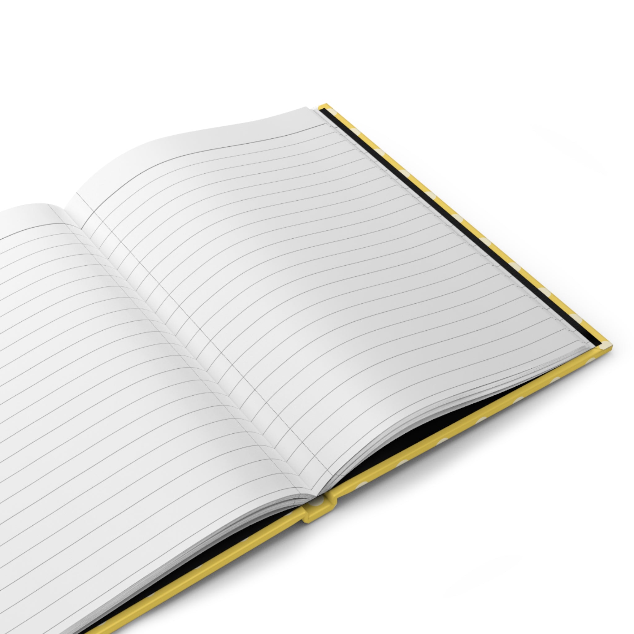 Business Journal Hardcover Journal | Yellow Polka Dot Matte