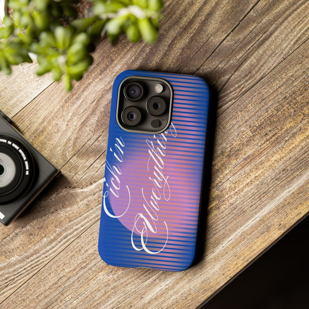 Tough Case – 'Calm Everything' Blue Gradient Phone Case