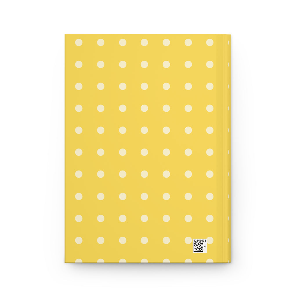 Business Journal Hardcover Journal | Yellow Polka Dot Matte
