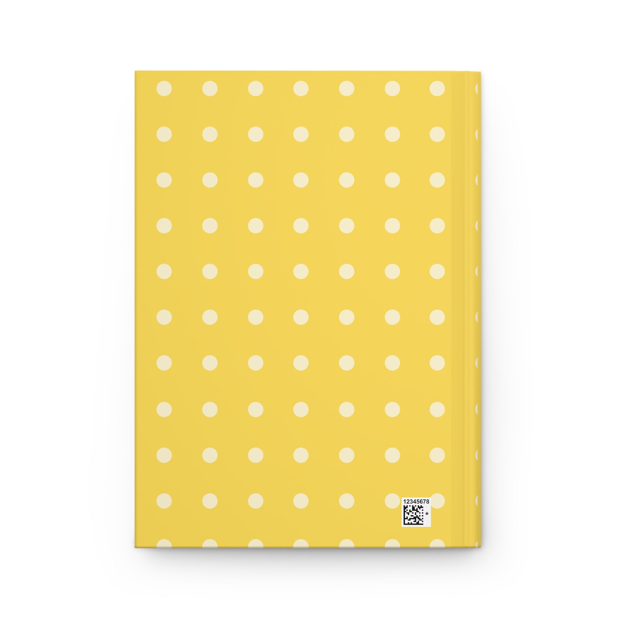Business Journal Hardcover Journal | Yellow Polka Dot Matte