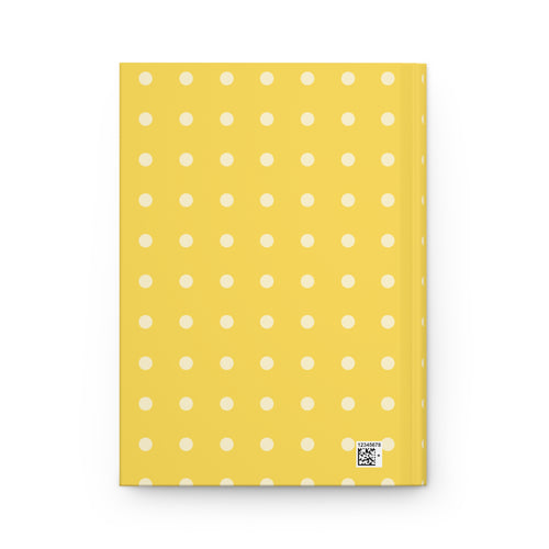 Business Journal Hardcover Journal | Yellow Polka Dot Matte