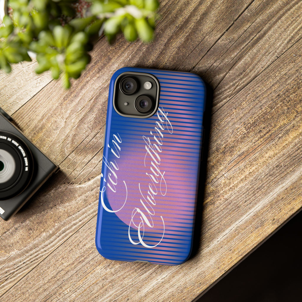 Tough Case – 'Calm Everything' Blue Gradient Phone Case