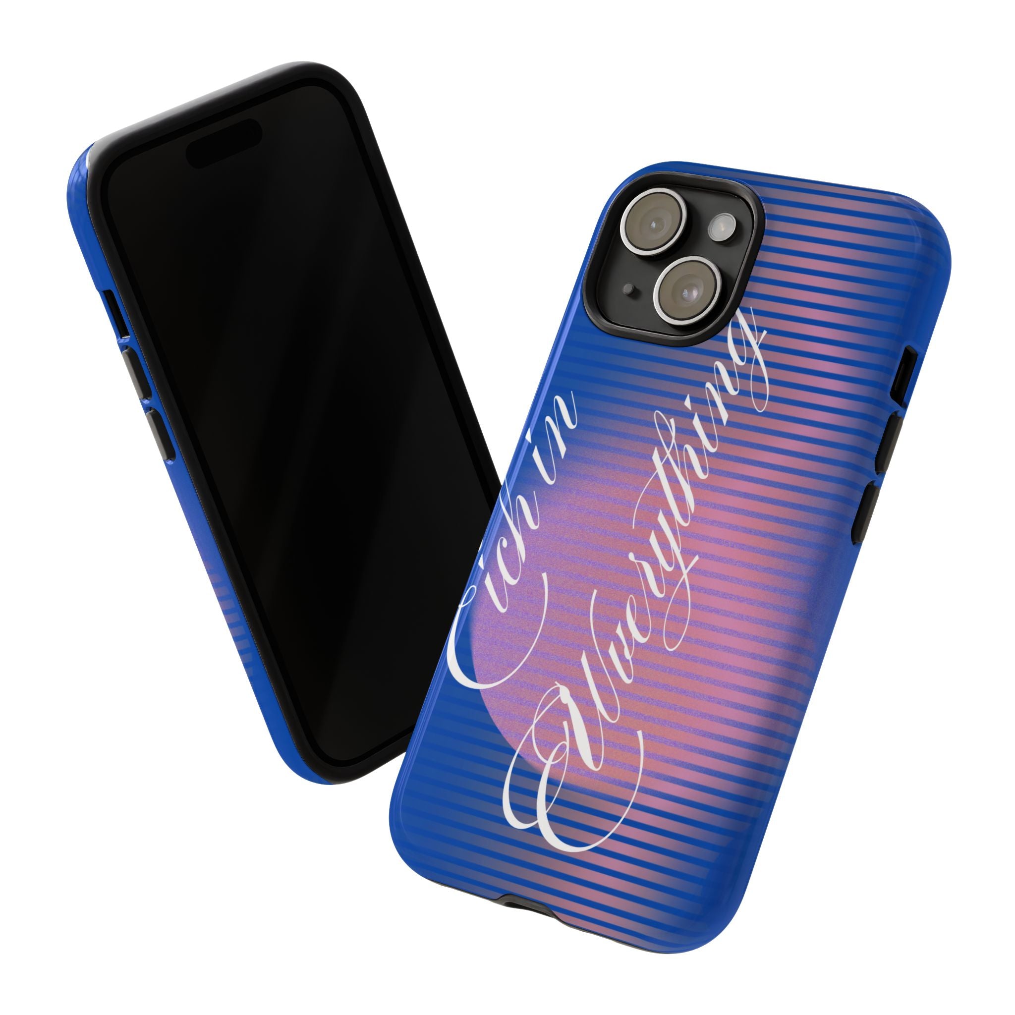 Tough Case – 'Calm Everything' Blue Gradient Phone Case