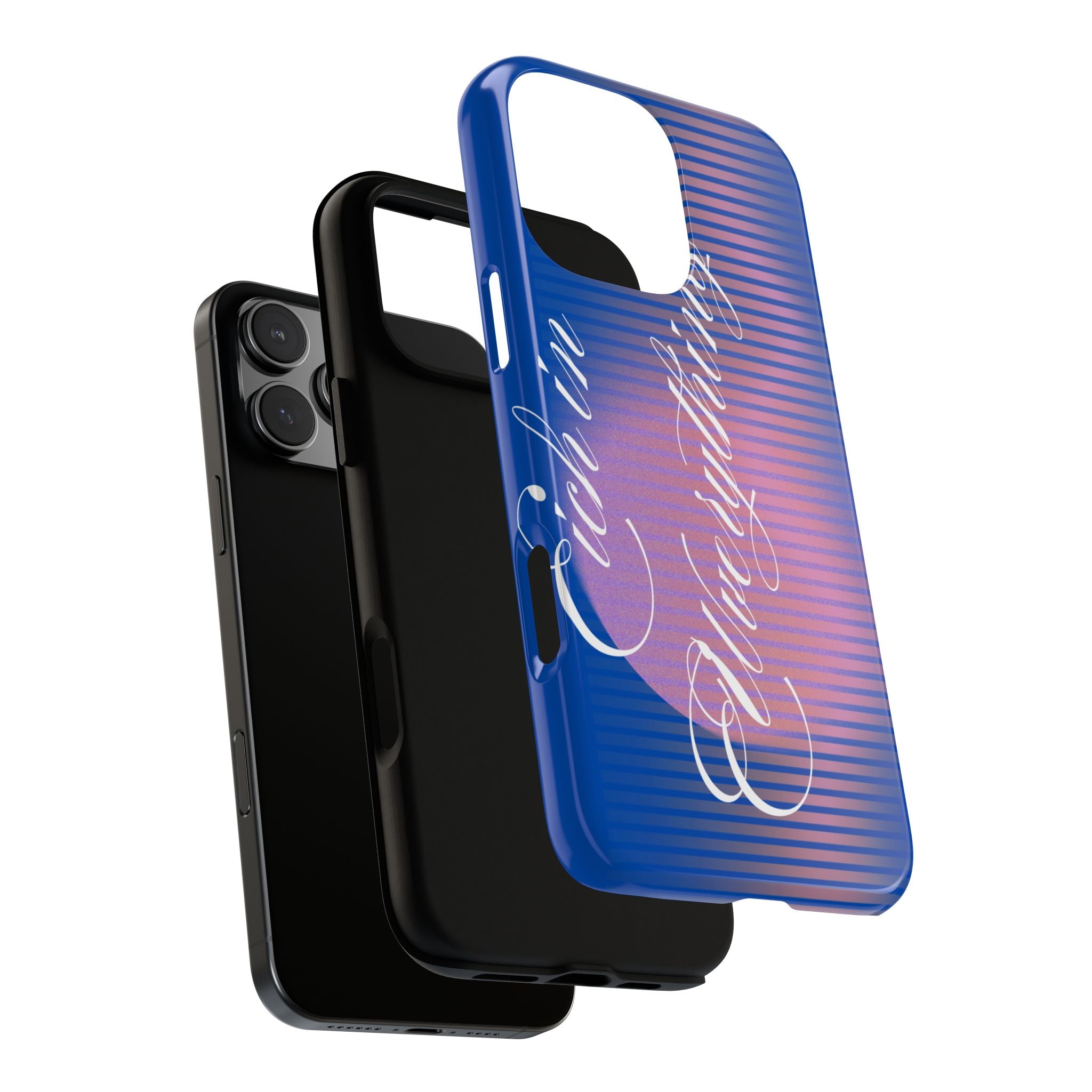 Tough Case – 'Calm Everything' Blue Gradient Phone Case
