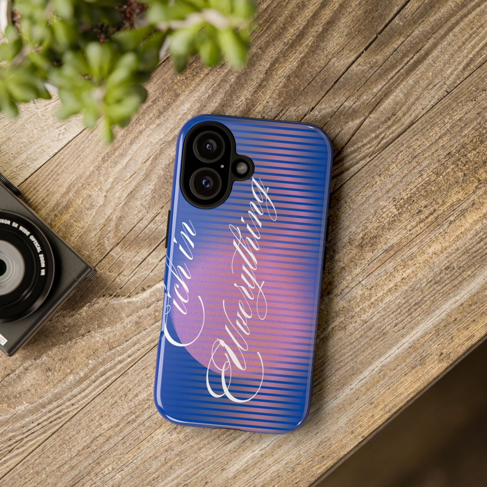 Tough Case – 'Calm Everything' Blue Gradient Phone Case