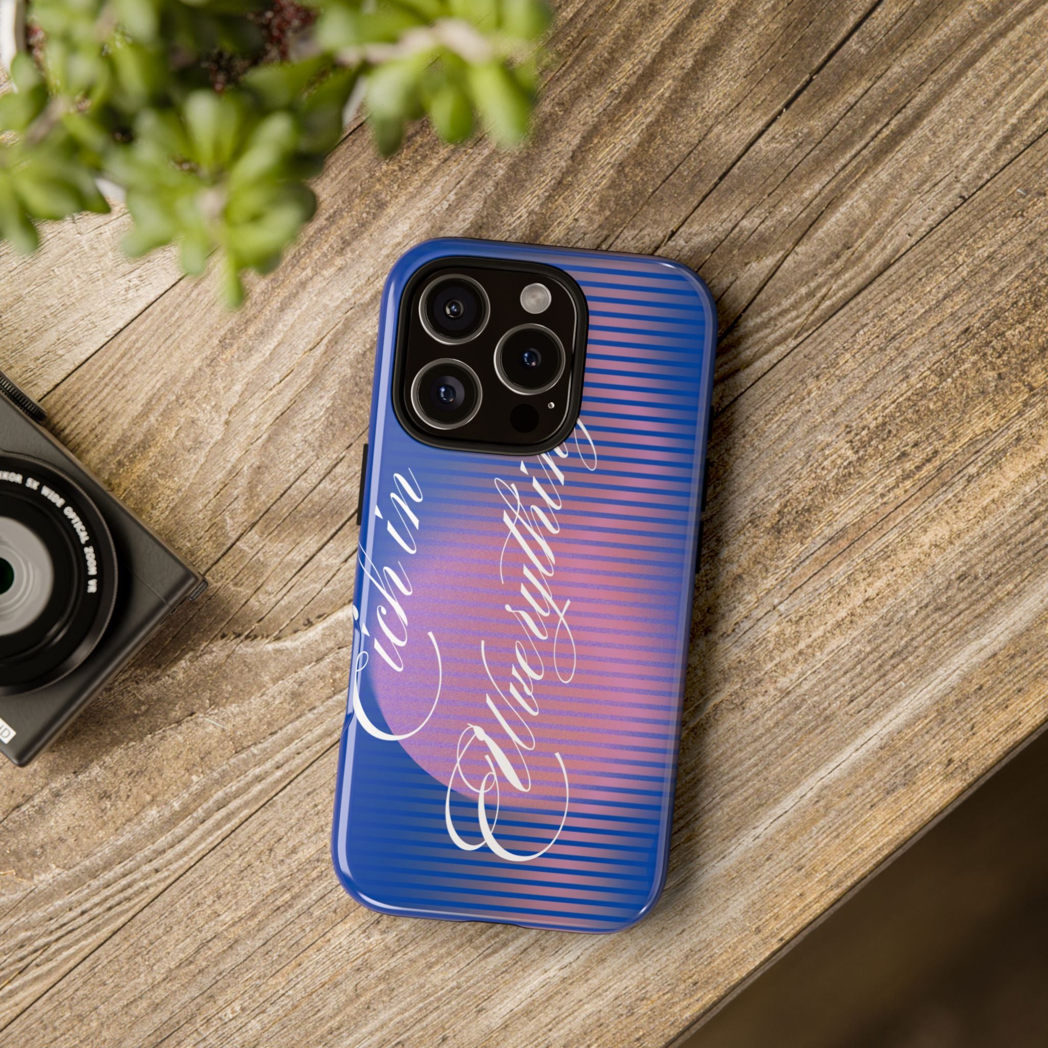 Tough Case – 'Calm Everything' Blue Gradient Phone Case