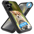 VIBECover Compatible for Samsung Galaxy S24+ Plus Custom Make Your Own Hybrid Slim Case Family Photo Phone Case Total Guard Hybrid Slim Cover Glass Screen Protector Incl Print in CA