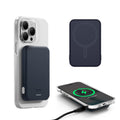 MOFT Magnetic Power Bank Lightweight and Stackable Wireless Charger with Magnetic USB-C Cable for iPhone 14/13/12 SeriesDeep Blue
