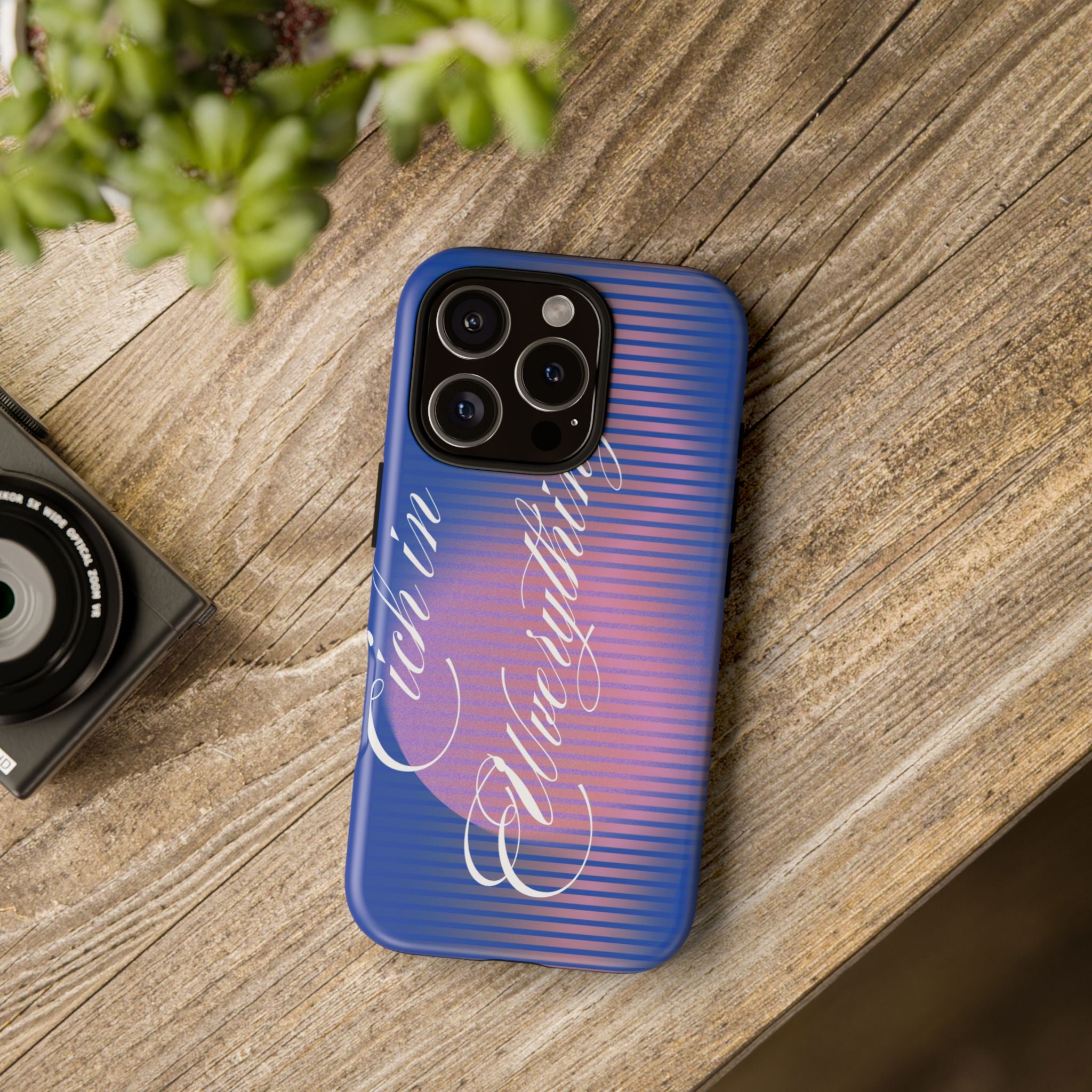 Tough Case – 'Calm Everything' Blue Gradient Phone Case