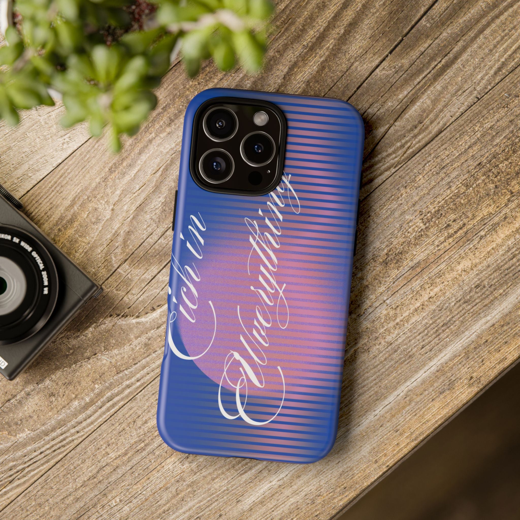 Tough Case – 'Calm Everything' Blue Gradient Phone Case
