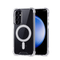 JProtect Magnetic Phone Case for Samsung Galaxy S23 FE for MagSafe Case/Shockproof Samsung S23 FE Case for MagSafe Transparent/Clear Case for Samsung Galaxy S23 FE Case Magnetic