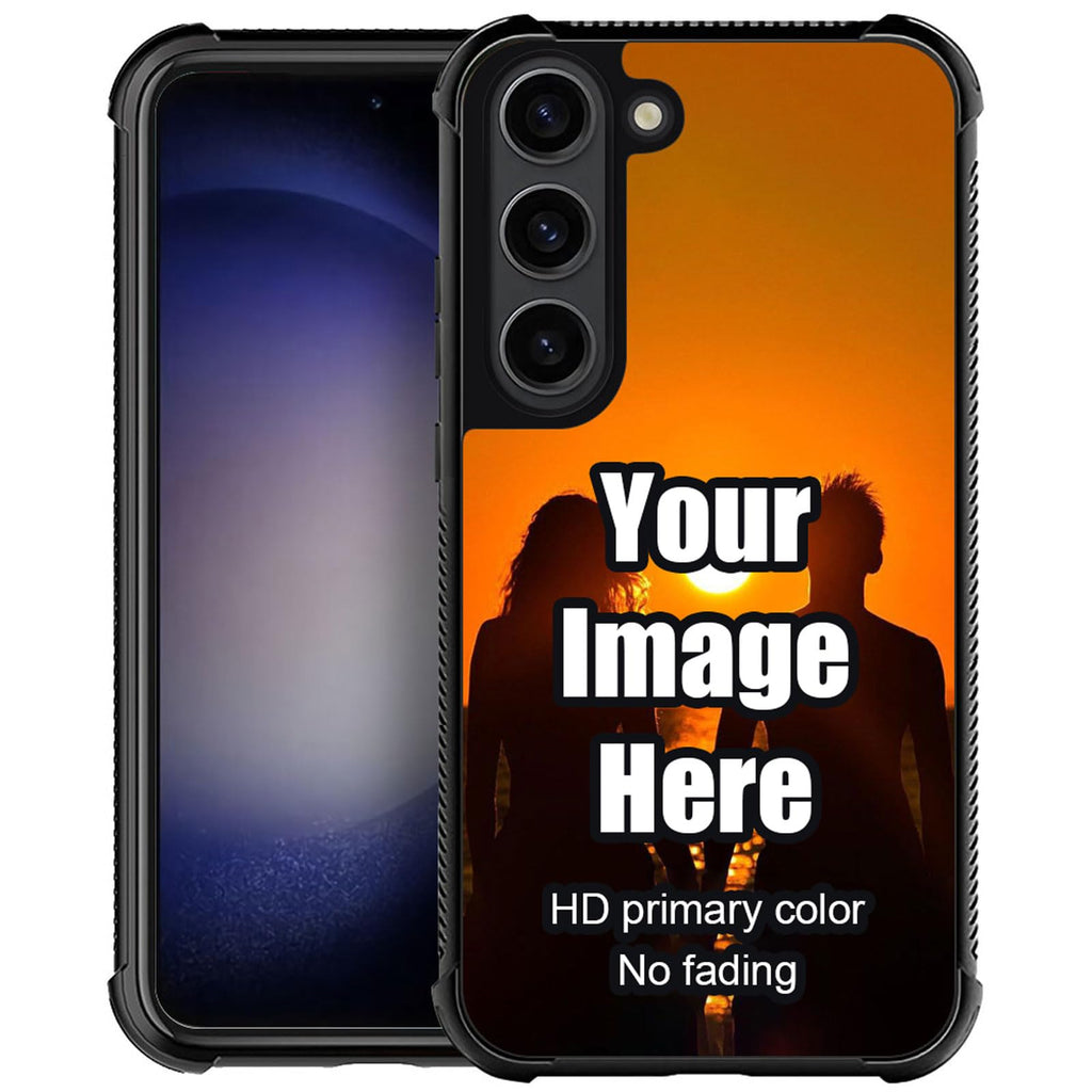 Yesad Custom Phone Case for Samsung Galaxy S23 Premium Non-Slip Shockproof Rugged TPU Protective Cover Personalized Make Your Own Picture Phone Cases