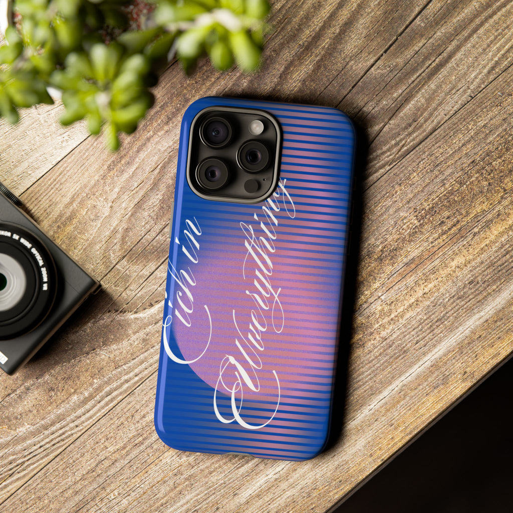 Tough Case – 'Calm Everything' Blue Gradient Phone Case