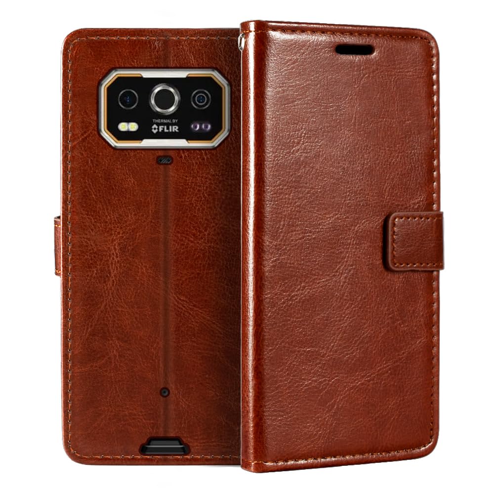 for Ulefone Armor 27T Pro Case Premium PU Leather Magnetic Flip Case Cover with Card Holder and Kickstand for Ulefone Armor 27 Pro (6.78”)