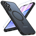 for Galaxy A15 Case with Screen ProtectorMagnetic Military Shockproof Rugged Heavy Duty Protection Slim Clear Cover Phone Case for Samsung Galaxy A15/ A15 5G